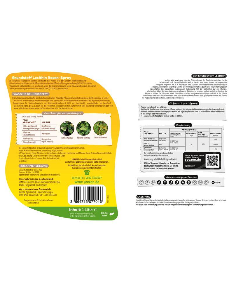 Solabiol Grundstoff Lecithin Rosen-Spray