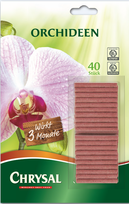Chrysal Orchideen Düngestäbchen 20 x 40 Stück