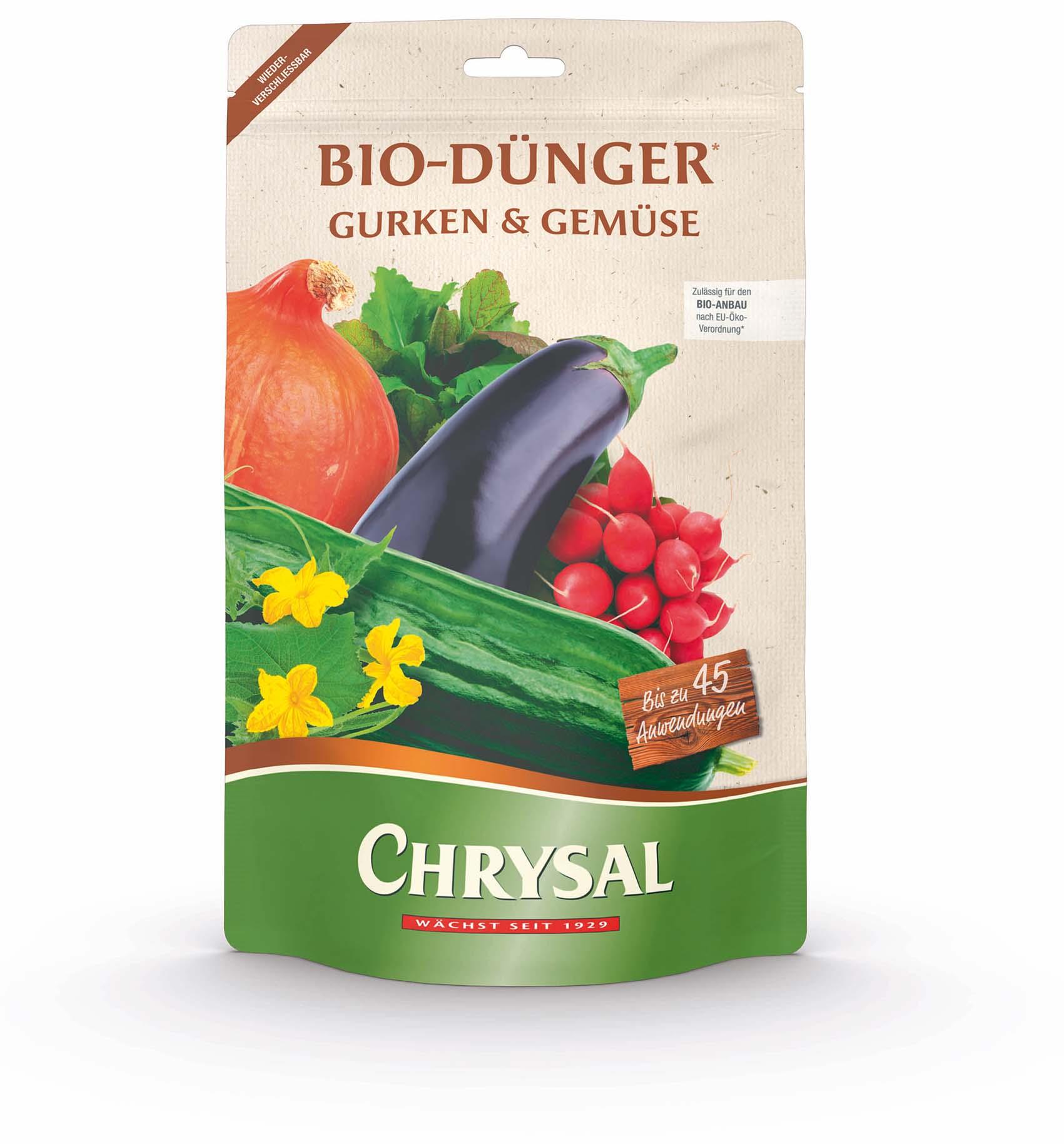 Chrysal Bio-Dünger Gemüse & Gurken Standbeutel | 900 g