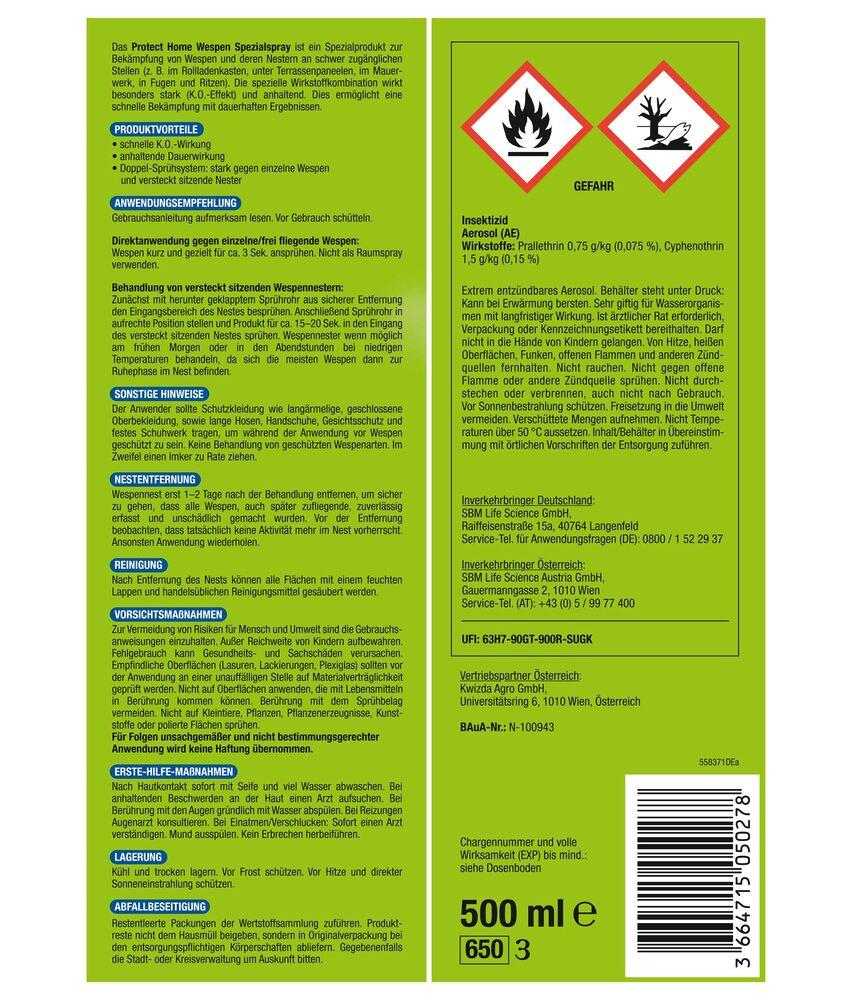 Protect Home FormineX Wespen-Spezialspray