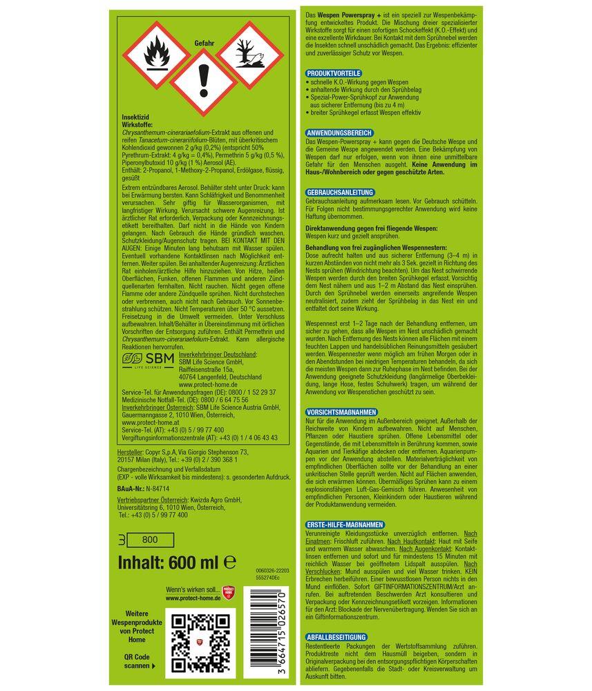 Protect Home FormineX Wespen Powerspray+