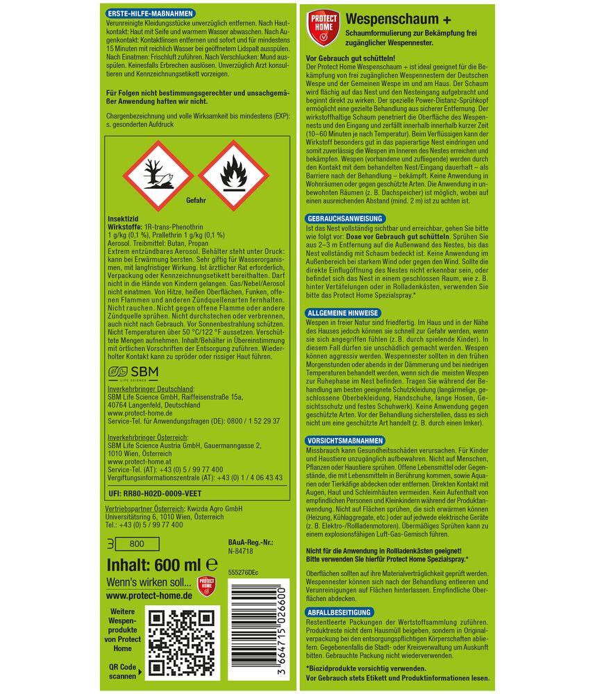 Protect Home FormineX Wespenschaum+