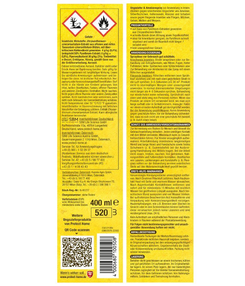 Protect Home Natria Ungeziefer & Ameisen Spray