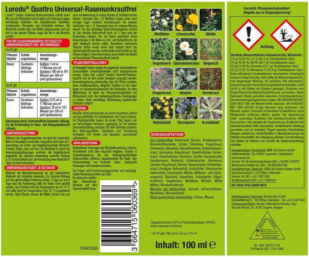 Protect Garden Loredo Quattro Universal-Rasenunkrautfrei